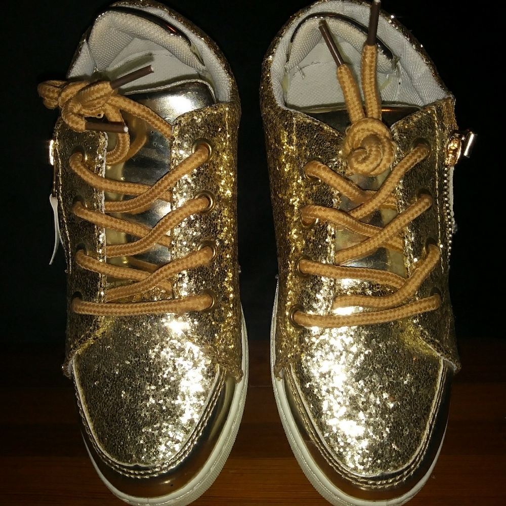 Gold Sneakers